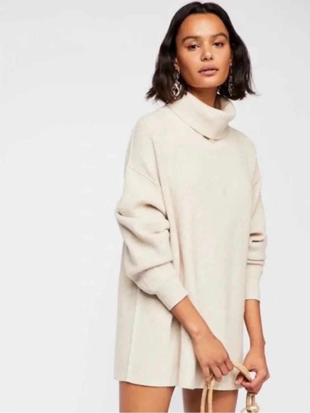 Free People Softly Structured Tunic Sweater NWOT SIZE L